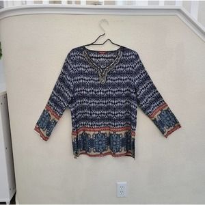 Metro Imported Multicolor Cute Printed Women's Top Size FREE SIZE